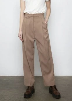 The Frankie Shop CLOTHING Pernille Boy Pants - Brown