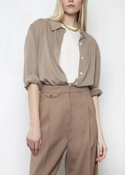 The Frankie Shop CLOTHING Pernille Boy Pants - Brown