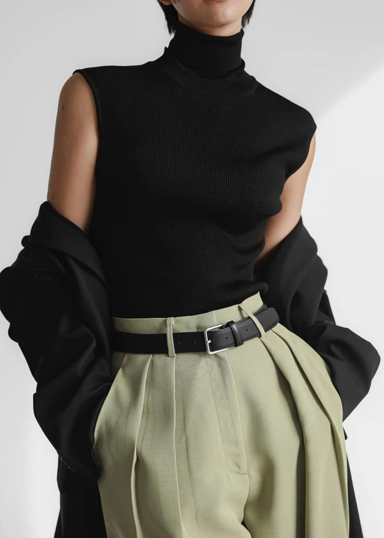 The Frankie Shop CLOTHING Port Pleated Pants - Sage 11 The Frankie Shop CLOTHING Port Pleated Pants - Sage