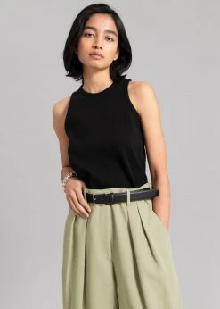 The Frankie Shop CLOTHING Port Pleated Pants - Sage 25 The Frankie Shop CLOTHING Port Pleated Pants - Sage