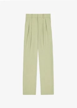The Frankie Shop CLOTHING Port Pleated Pants - Sage 33 The Frankie Shop CLOTHING Port Pleated Pants - Sage
