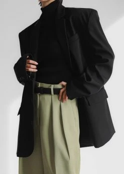 The Frankie Shop CLOTHING Port Pleated Pants - Sage 29 The Frankie Shop CLOTHING Port Pleated Pants - Sage