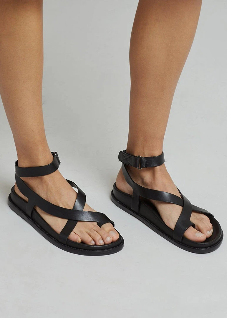Porte & Paire X TFS Cross Sandal - Black SHOES 7 Porte & Paire X TFS Cross Sandal - Black SHOES