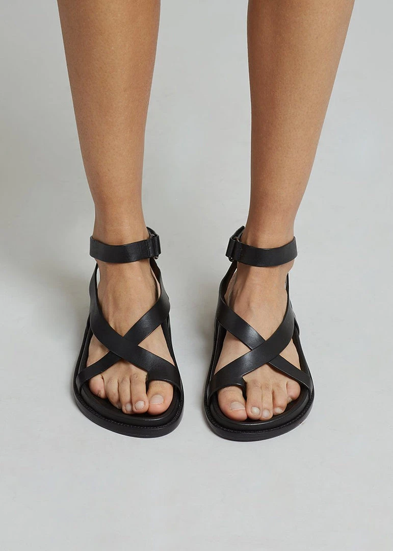 Porte & Paire X TFS Cross Sandal - Black SHOES 2 Porte & Paire X TFS Cross Sandal - Black SHOES