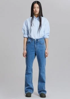 The Frankie Shop Prima Shirt - Blue Stripe CLOTHING