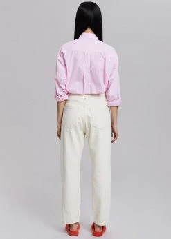 The Frankie Shop Prima Shirt - Pink Stripe CLOTHING