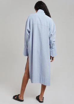 Agit Rama Shirt Dress - Blue Stripe