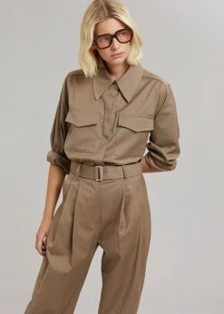 The Frankie Shop Ramson Shirt - Taupe