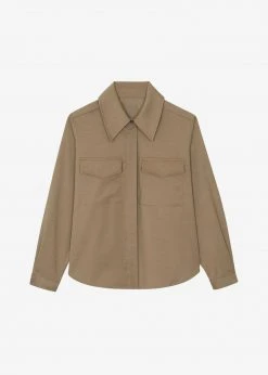 The Frankie Shop Ramson Shirt - Taupe