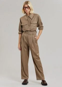 The Frankie Shop Ramson Shirt - Taupe