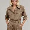 The Frankie Shop Ramson Shirt - Taupe
