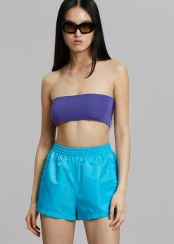 CLOTHING REMAIN Bailyn Tube Top - Purple Corallites