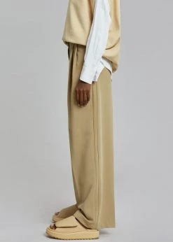 The Frankie Shop Ren Pleated Pants - Sand