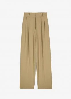 The Frankie Shop Ren Pleated Pants - Sand