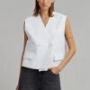 Le PPL CLOTHING Riah Vest - White