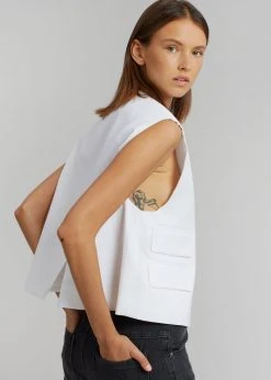 Le PPL CLOTHING Riah Vest - White