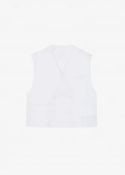 Le PPL CLOTHING Riah Vest - White