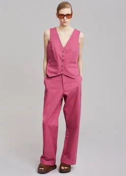 Rika Studios Fay Vest - Dusty Strawberry