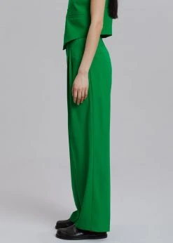 The Frankie Shop CLOTHING Rina Trousers - Kelly Green 12 The Frankie Shop CLOTHING Rina Trousers - Kelly Green