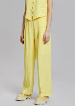 The Frankie Shop Rina Trousers - Blazing Yellow CLOTHING