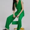 The Frankie Shop Rina Vest - Kelly Green CLOTHING
