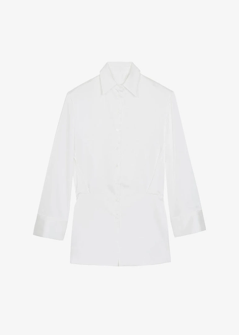 The Frankie Shop Rives Shirt Dress - Optic White CLOTHING 8 The Frankie Shop Rives Shirt Dress - Optic White CLOTHING