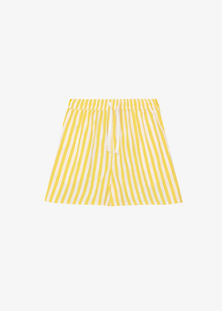 The Frankie Shop Riviera Boxer Shorts - Yellow Stripe CLOTHING 9 The Frankie Shop Riviera Boxer Shorts - Yellow Stripe CLOTHING