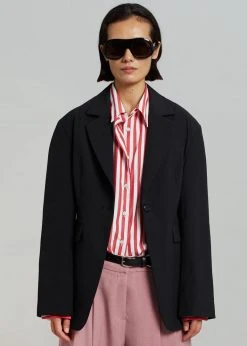 Róhe Ati Blazer - Noir CLOTHING 21 Róhe Ati Blazer - Noir CLOTHING