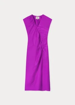 Róhe Dorinde Dress - Electric Purple CLOTHING