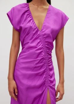 Róhe Dorinde Dress - Electric Purple CLOTHING