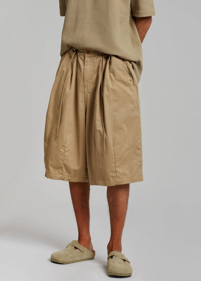 The Farmers Market Men Roman Relaxed Shorts - Beige 5 The Farmers Market Men Roman Relaxed Shorts - Beige