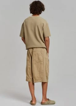 The Farmers Market Men Roman Relaxed Shorts - Beige 11 The Farmers Market Men Roman Relaxed Shorts - Beige