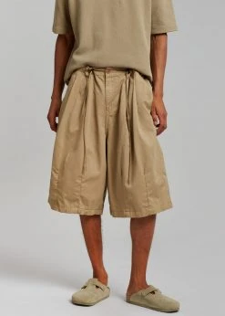 The Farmers Market Men Roman Relaxed Shorts - Beige 9 The Farmers Market Men Roman Relaxed Shorts - Beige