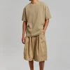 The Farmers Market Men Roman Relaxed Shorts - Beige