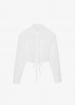 Stage CLOTHING Romi Shoulder Padded Shirt - White