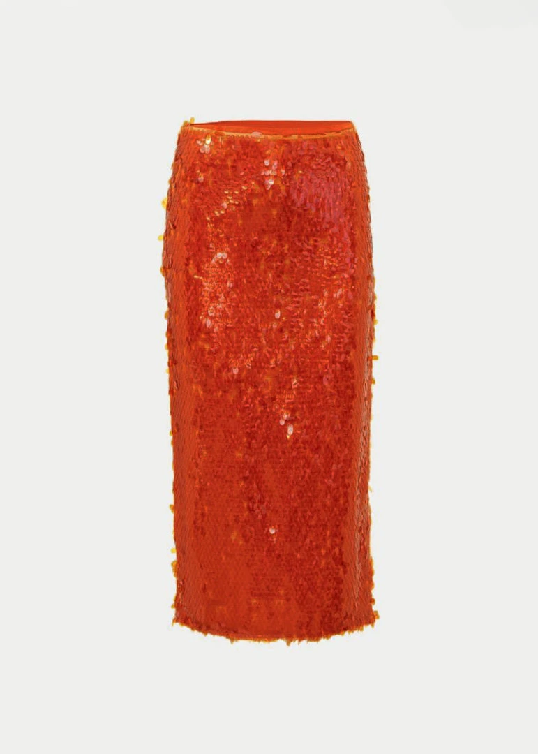 ROTATE Caitlin Skirt - Mandarin Red 6 ROTATE Caitlin Skirt - Mandarin Red