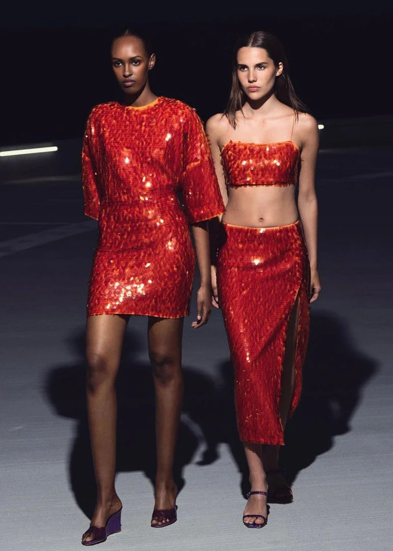 ROTATE Jasy Dress - Mandarin Red 3 ROTATE Jasy Dress - Mandarin Red