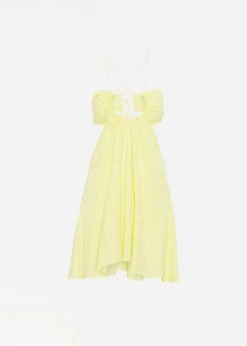 ROTATE Nanna Dress - Elfin Yellow CLOTHING