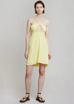 ROTATE Nanna Dress - Elfin Yellow CLOTHING