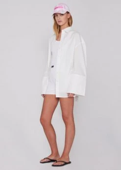 The Frankie Shop ROTATE Randi Shorts - Bright White CLOTHING