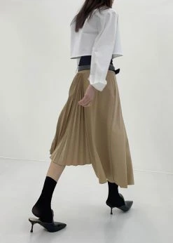 Another J Ruthe Midi Skirt - Sand