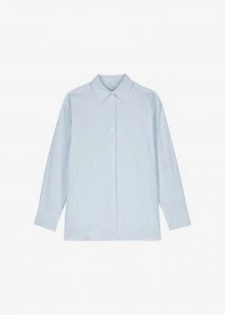 The Frankie Shop CLOTHING Ryker Shirt - Blue Stripe