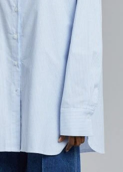 The Frankie Shop CLOTHING Ryker Shirt - Blue Stripe