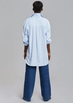 The Frankie Shop CLOTHING Ryker Shirt - Blue Stripe