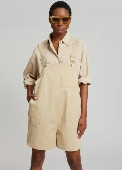 Arc En Ciel Saiah Short Overalls - Beige