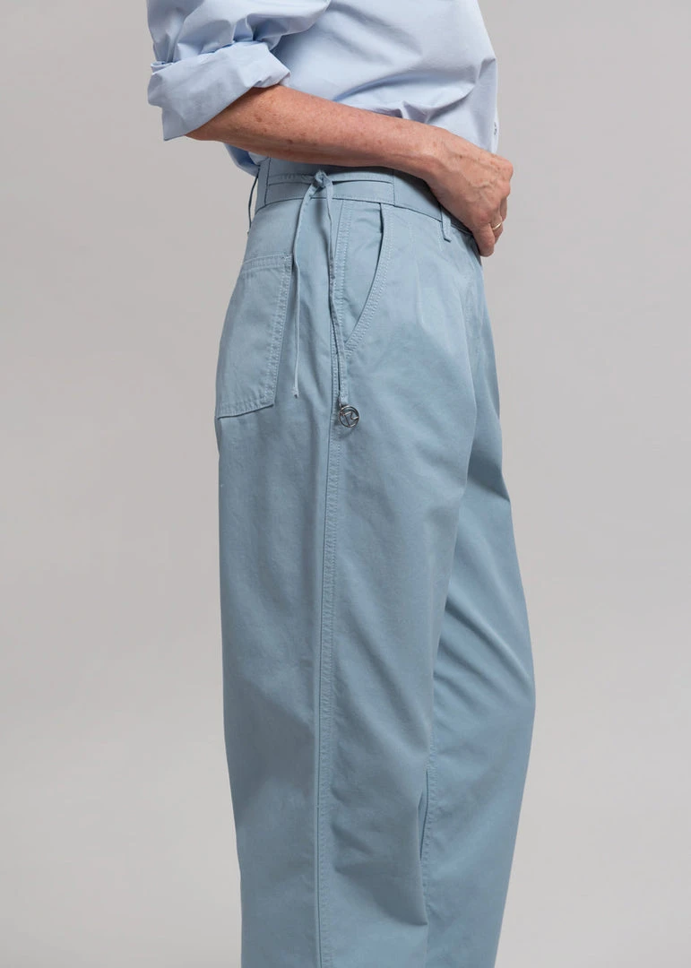 CLOTHING Saks Potts Johan Pants - Dusty Blue 2 CLOTHING Saks Potts Johan Pants - Dusty Blue