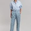 CLOTHING Saks Potts Johan Pants - Dusty Blue