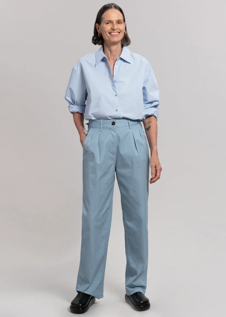 CLOTHING Saks Potts Johan Pants - Dusty Blue 6 CLOTHING Saks Potts Johan Pants - Dusty Blue
