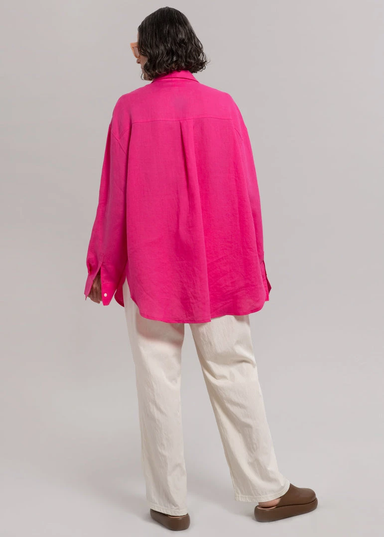 The Frankie Shop Sam Shirt - Fuchsia CLOTHING 5 The Frankie Shop Sam Shirt - Fuchsia CLOTHING