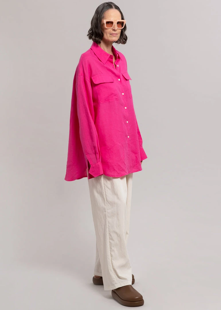 The Frankie Shop Sam Shirt - Fuchsia CLOTHING 3 The Frankie Shop Sam Shirt - Fuchsia CLOTHING